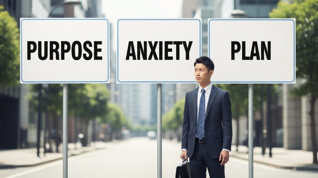 目的・不安・全体像の3方向で悩む20代の日本人ビジネスパーソン